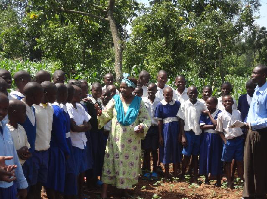 The Founder during a field tour